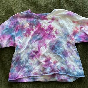 Cropped Tie Die Shirt